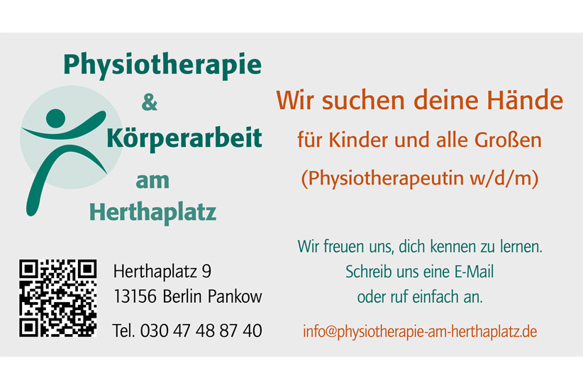 Physiotherapie Stellenanzeige Berlin